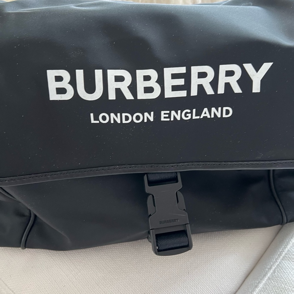 BURBERRY DIAPER BAG BLACK